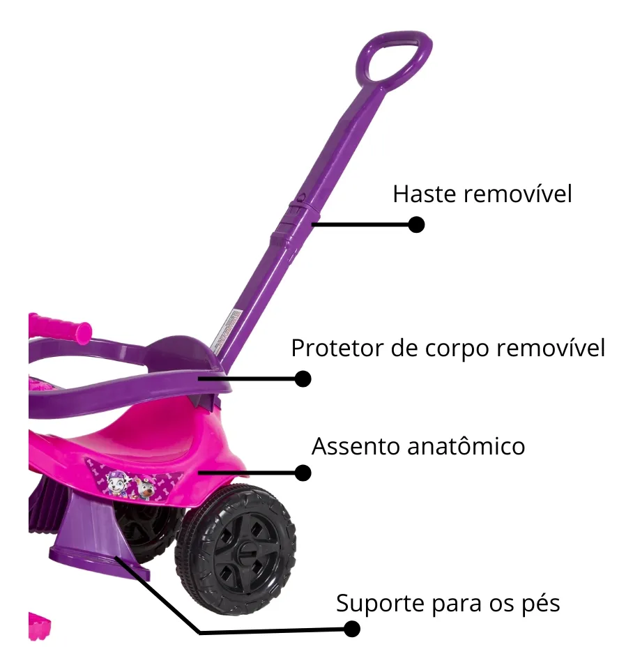 Triciclo Kendy Baby Dog: leveza e segurança no passeio