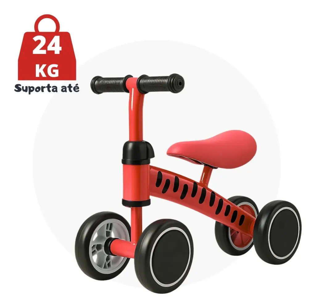 Andador-bicicleta sem pedal ganha espaço entre pais