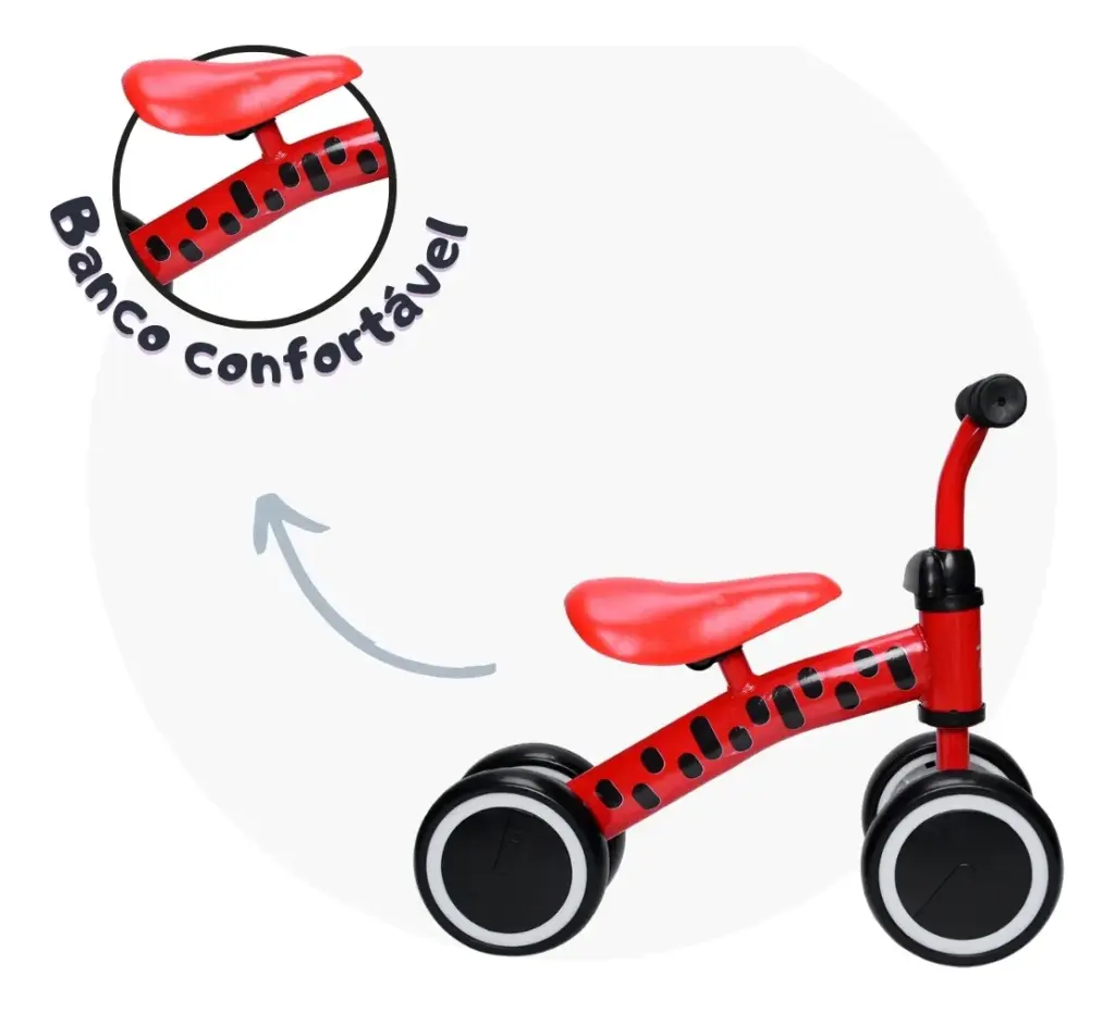 Andador-bicicleta sem pedal ganha espaço entre pais