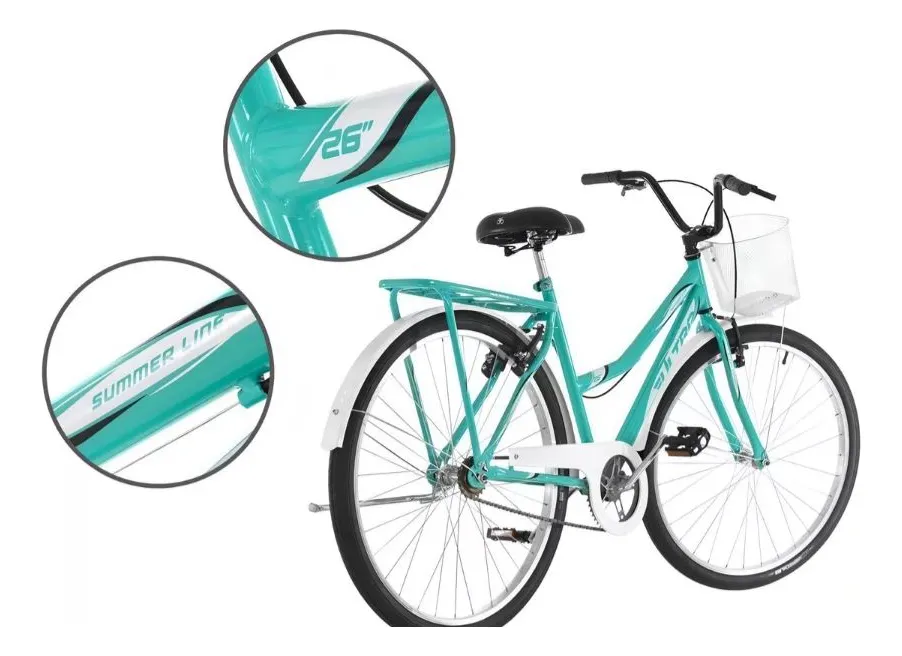 Ultra Bikes Summer Vintage Aro 26 é prática e charmosa