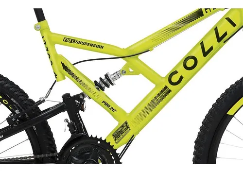 Bicicleta Colli GPS Aro 26 amarela prova conforto e robustez