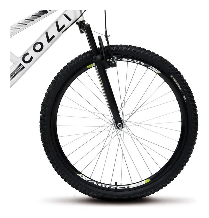 Bike Colli Aro 26 GPS tem suspensão dupla e design clean