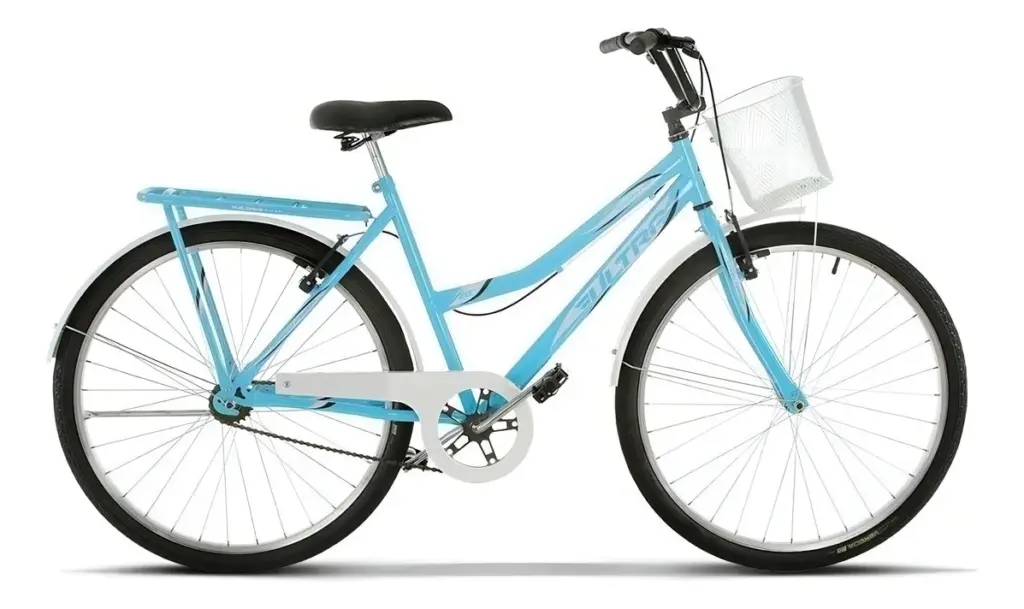 Ultra Bikes Summer Vintage Aro 26 Azul-bebê: charme retrô