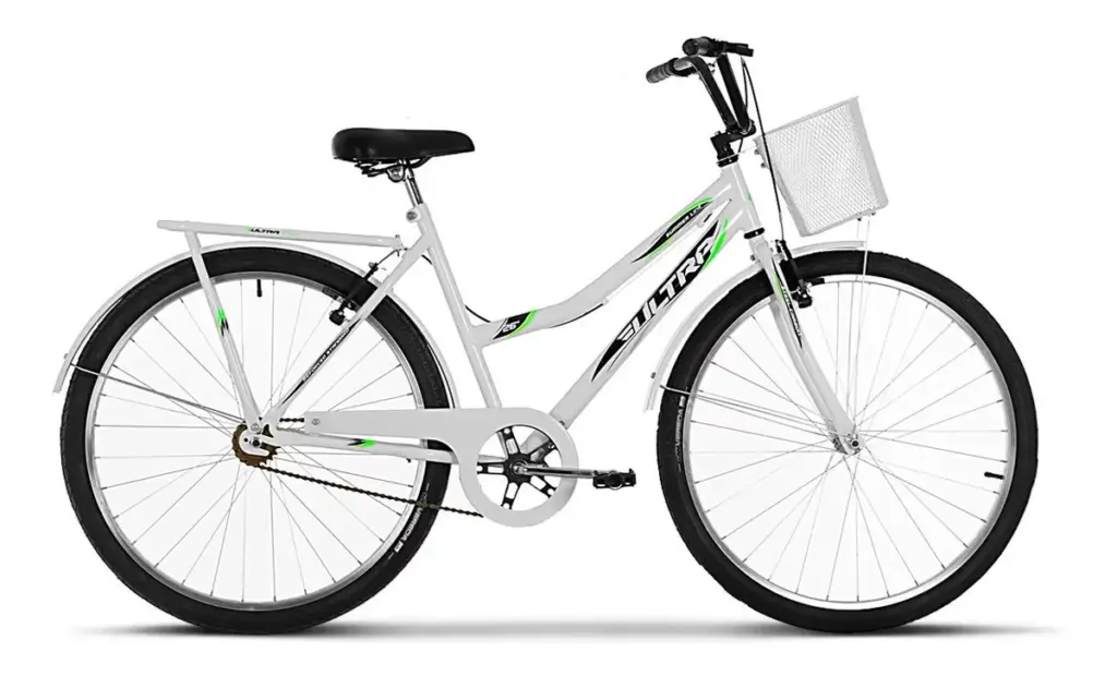 Bike vintage urbana com cesto traz estilo retrô à cidade