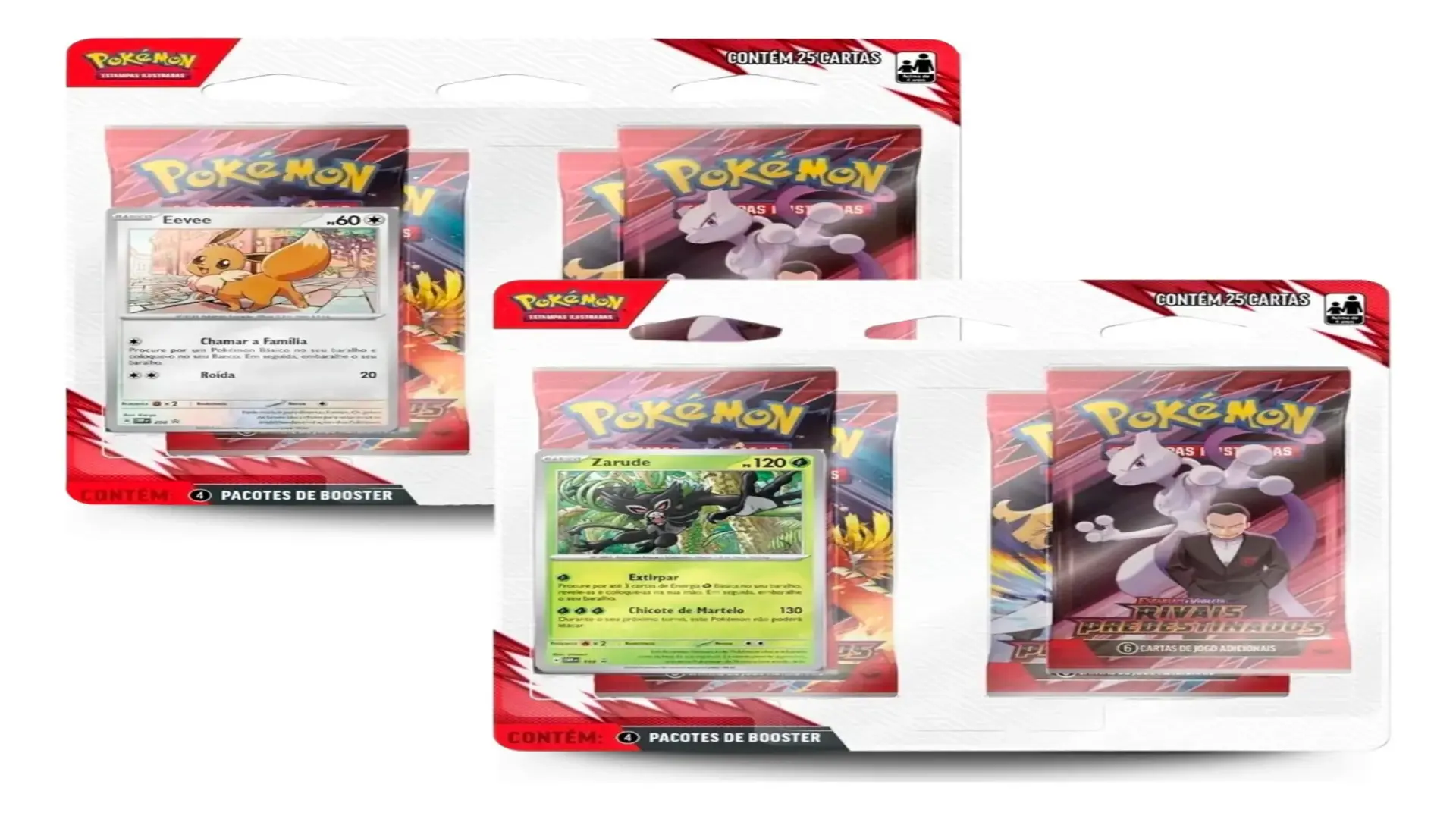 Blister Quádruplo Pokémon Rivais Predestinados – Eevee