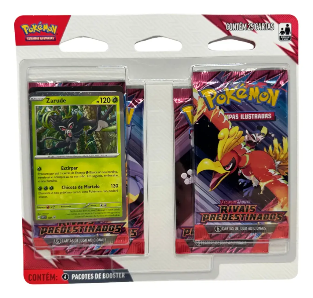 Blister Quádruplo Pokémon Rivais Predestinados – Eevee
