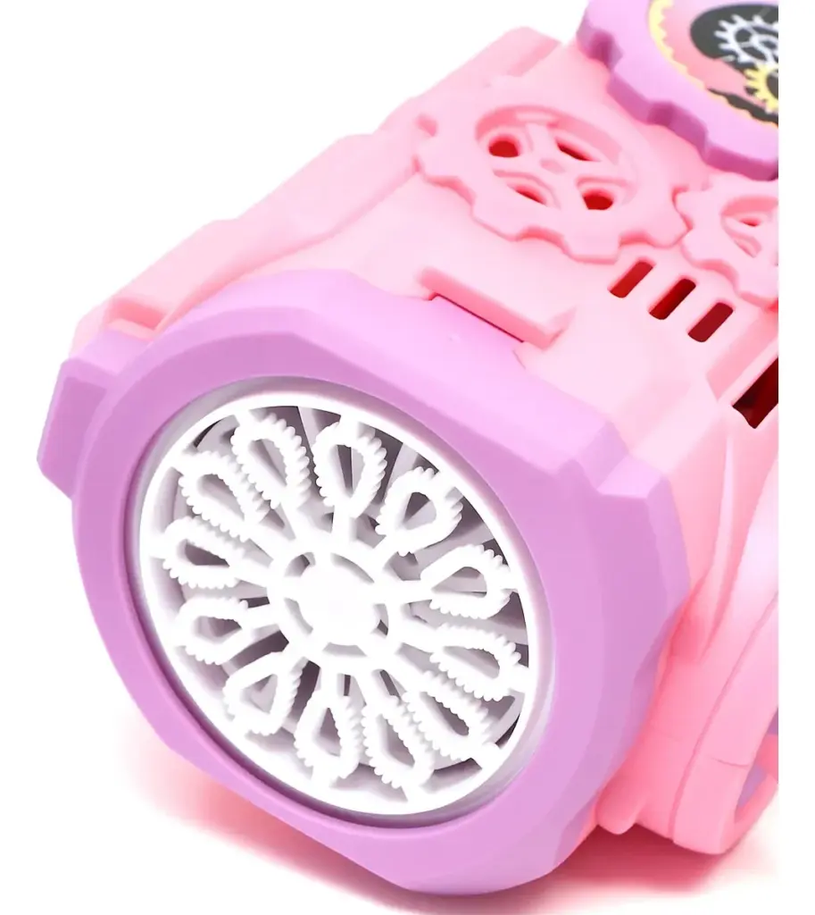 Flying Rosa: pistola de bolha automática encanta crianças