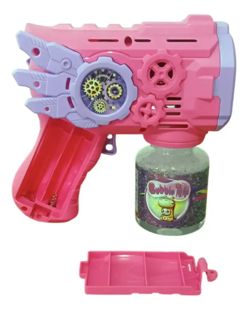 Flying Rosa: pistola de bolha automática encanta crianças