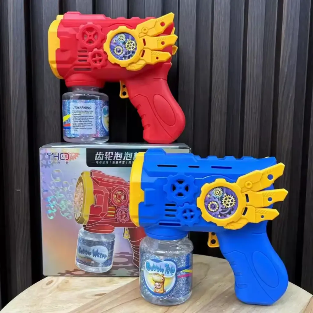 Pistola de Bolhas Flying Vermelha faz sucesso entre crianças