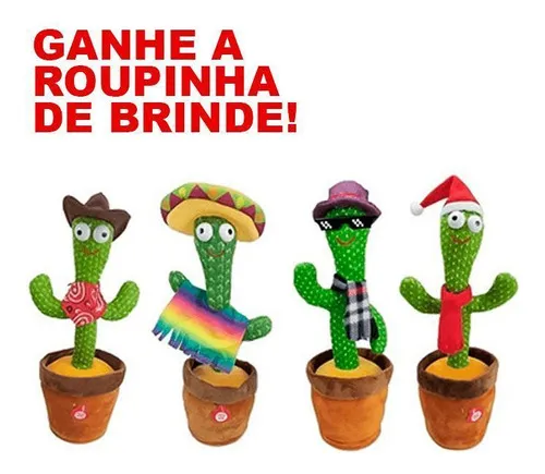 Cacto dançante e falante conquista crianças brasileiras