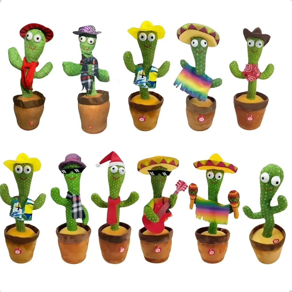 Cacto Dançante Falante: diversão sensorial que encanta bebês