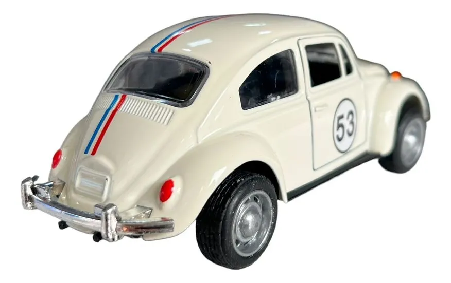 Carrinho Fusca Herbie 53 1:32 impressiona pais colecionadores