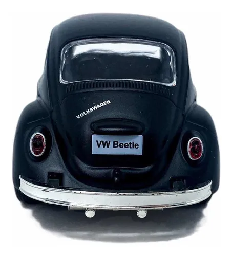 Fusca 1:32 preto-fosco empolga colecionadores e crianças
