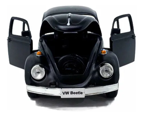 Fusca 1:32 preto-fosco empolga colecionadores e crianças