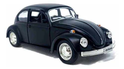 Fusca 1:32 preto-fosco empolga colecionadores e crianças