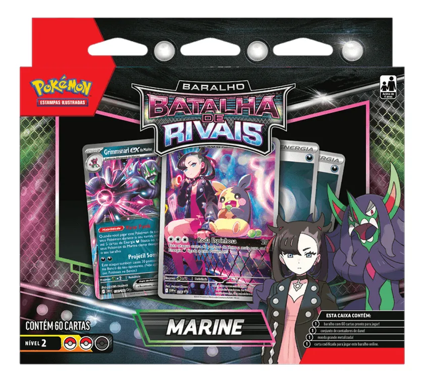Deck Pokémon Rivais Marine: estratégia e diversão em casa