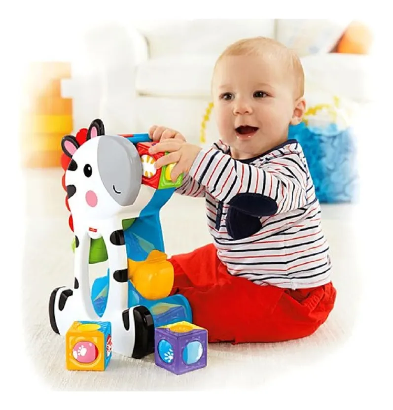 Fisher-Price Zebra: descoberta e diversão com 3 blocos
