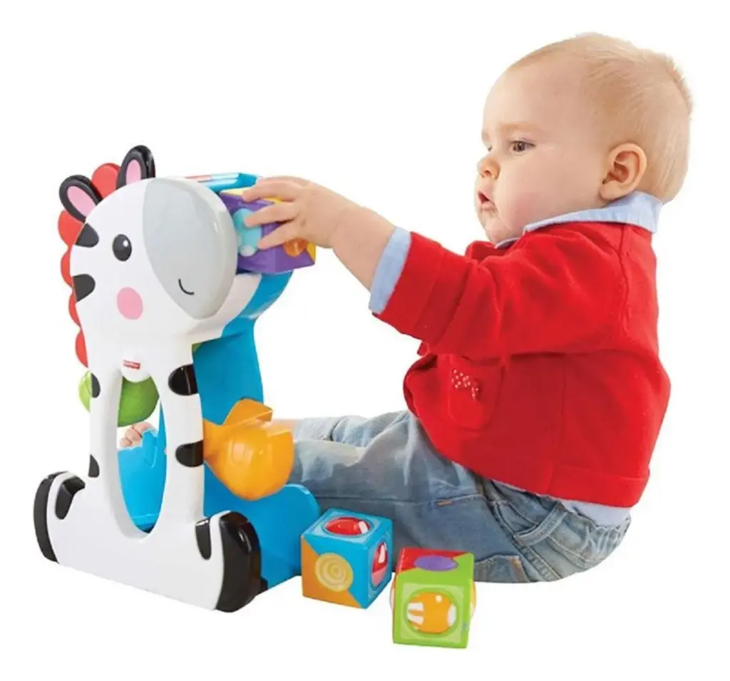 Fisher-Price Zebra: descoberta e diversão com 3 blocos