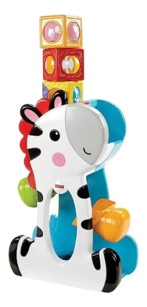 Fisher-Price Zebra: descoberta e diversão com 3 blocos