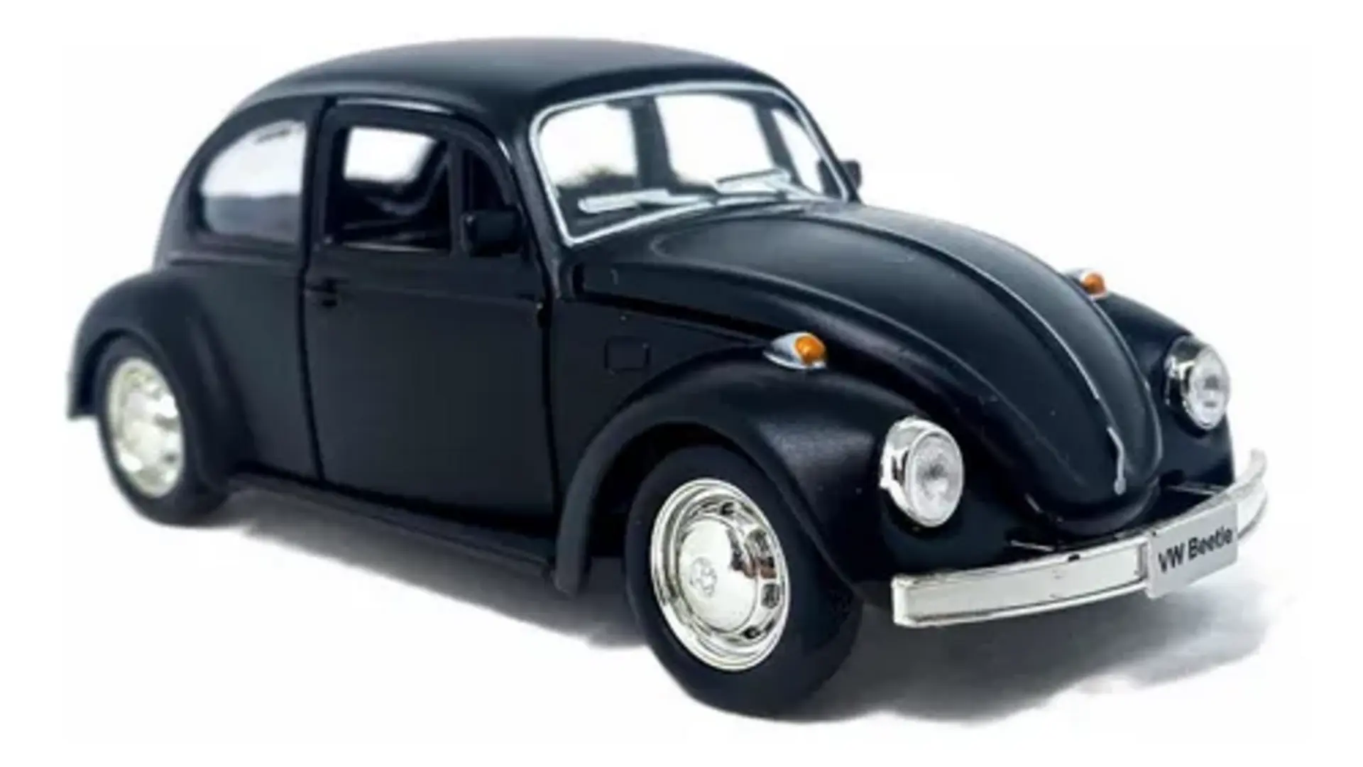 Fusca 1:32 preto-fosco empolga colecionadores e crianças
