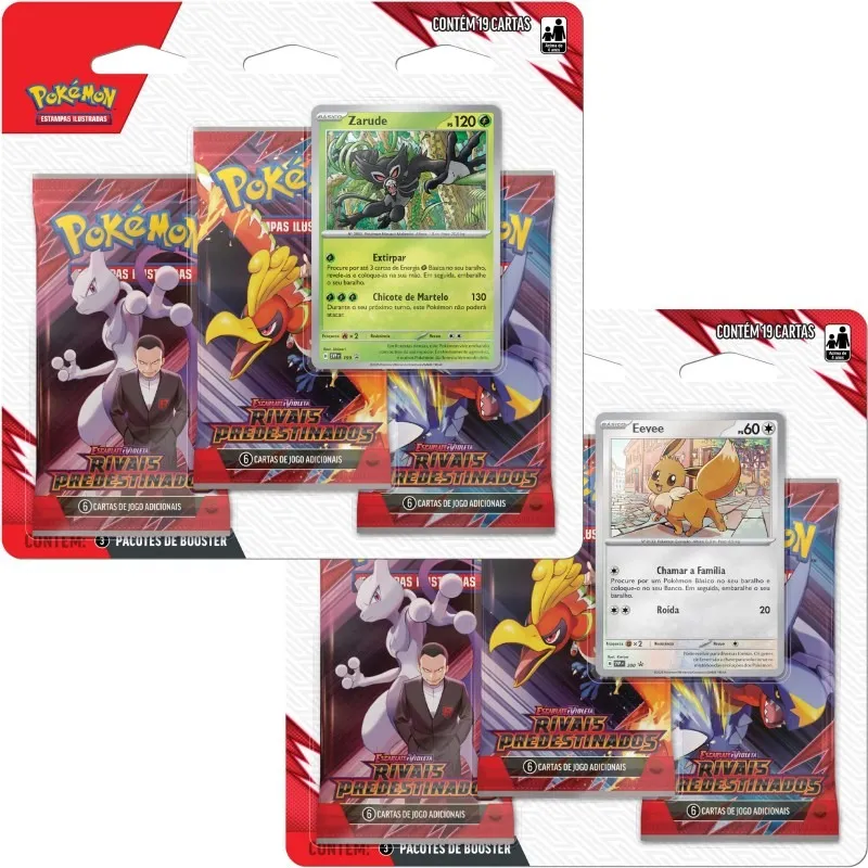 Kit Pokémon Rivais Predestinados em Português agrada pais