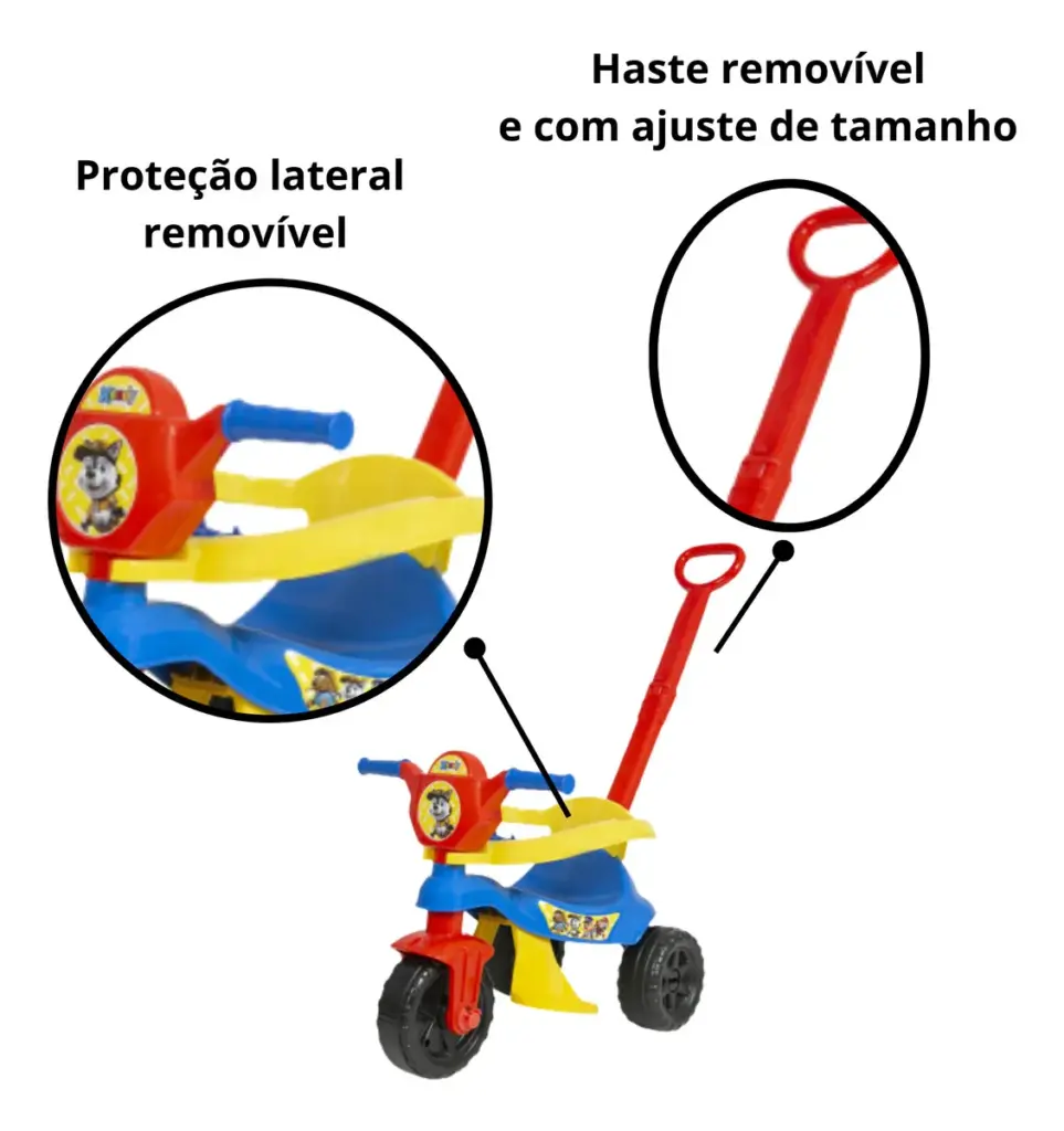 Motoca Infantil Kendy Azul: segurança e diversão no parque