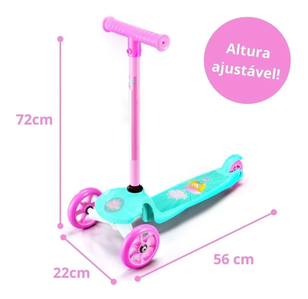 Patinete Turma da Aventura Rosa ganha elogios de pais