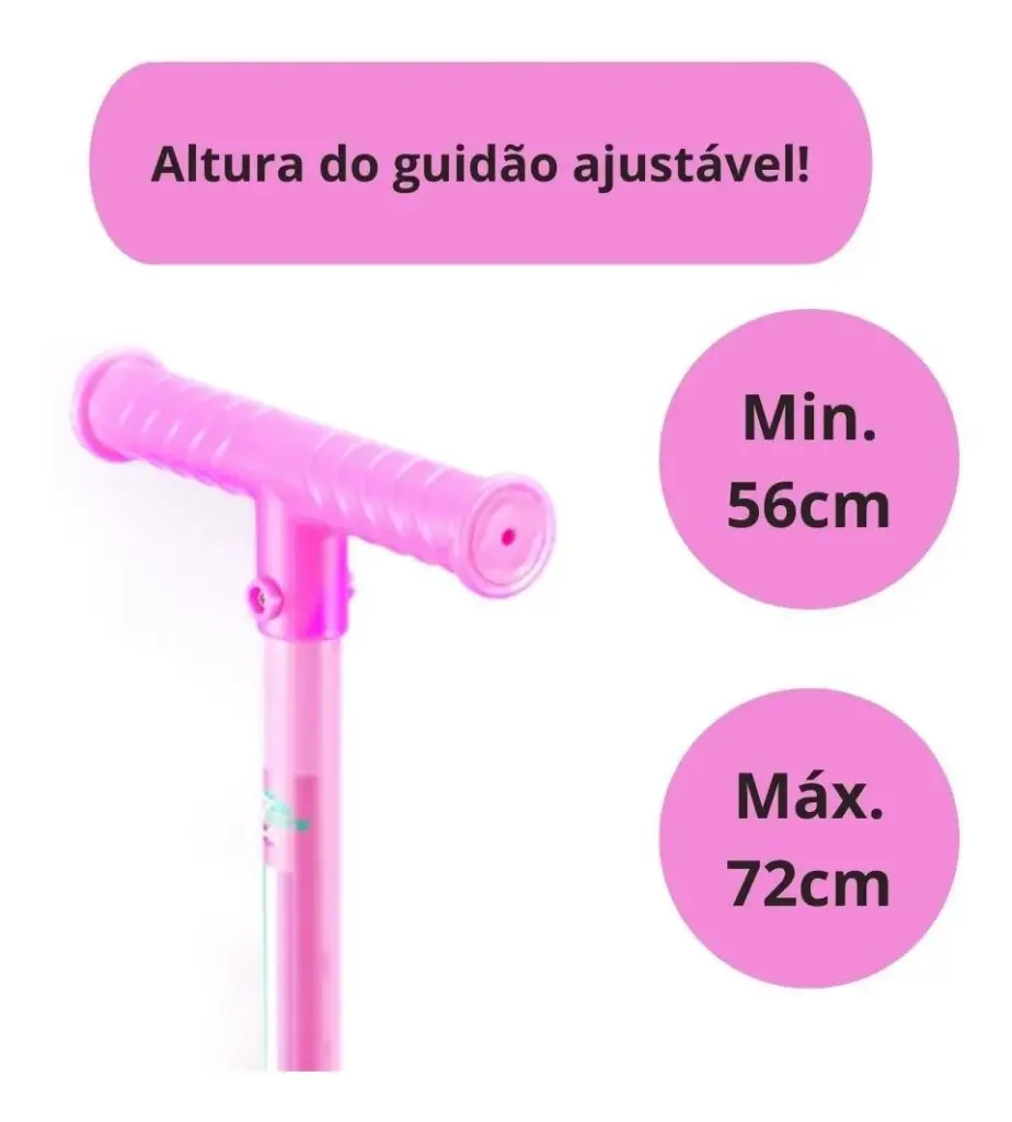 Patinete Turma da Aventura Rosa ganha elogios de pais