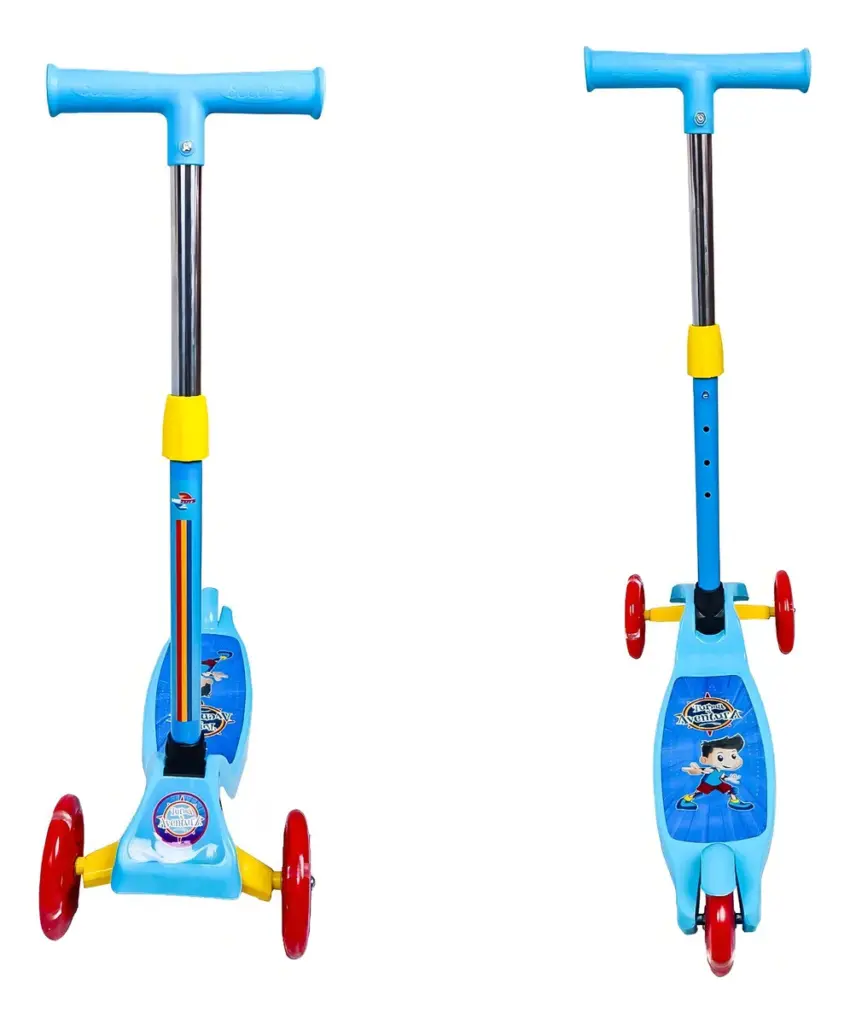Patinete Unitoys 3 Rodas LED diverte pais e crianças