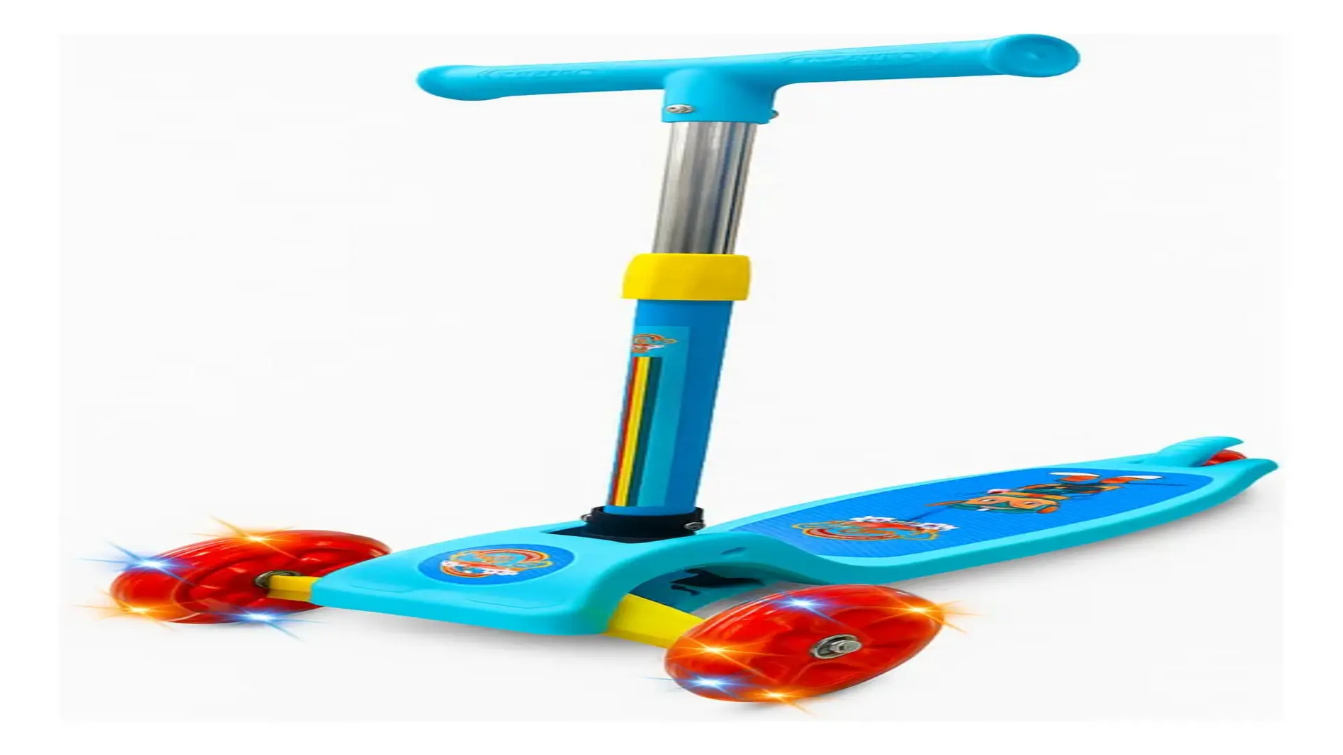 Patinete Unitoys 3 Rodas LED diverte pais e crianças