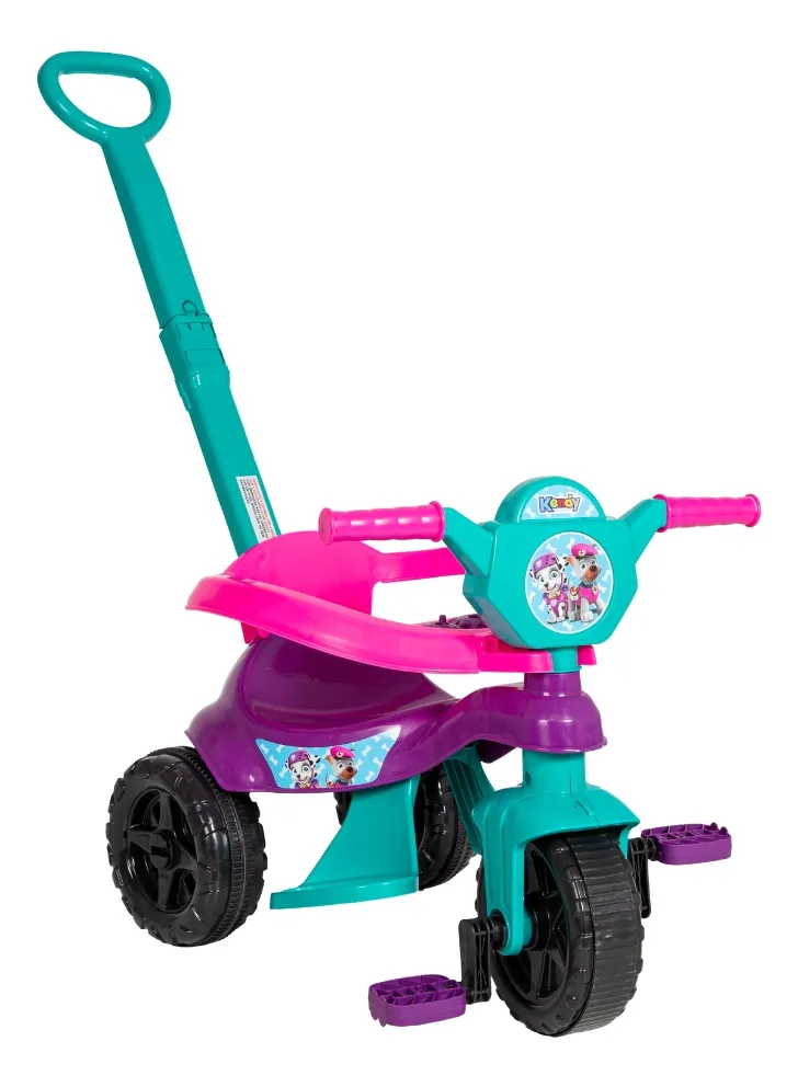 Triciclo Kendy Kemotoca Baby Dog: conforto e diversão