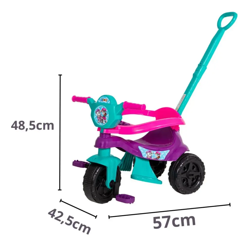 Triciclo Kendy Kemotoca Baby Dog: conforto e diversão