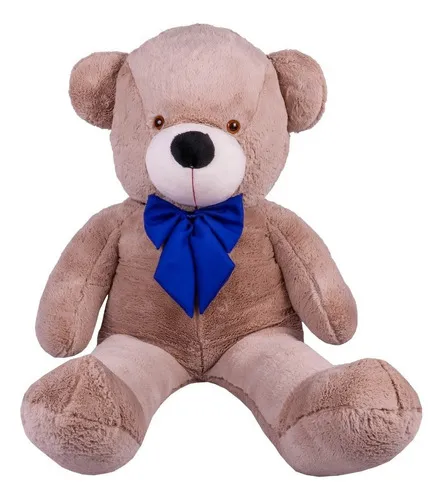Teddy Urso Gigante Avelã com Laço Azul impressiona pais